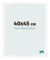 Photo Frame 40x45 cm White Matte MDF Bologna Front Size | Yourdecoration.com