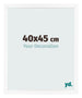 Photo Frame 40x45 cm White Matte MDF Bologna Front Size | Yourdecoration.com
