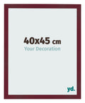 Photo Frame 40x45 cm Wine Red Swept MDF Bologna Front Size | Yourdecoration.com