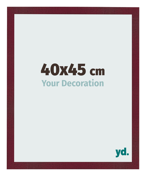 Photo Frame 40x45 cm Wine Red Swept MDF Bologna Front Size | Yourdecoration.com