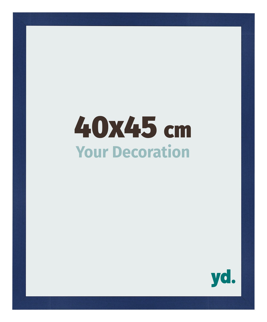 Photo Frame 40x45cm Dark Blue Swept MDF Bologna Front Size | Yourdecoration.com