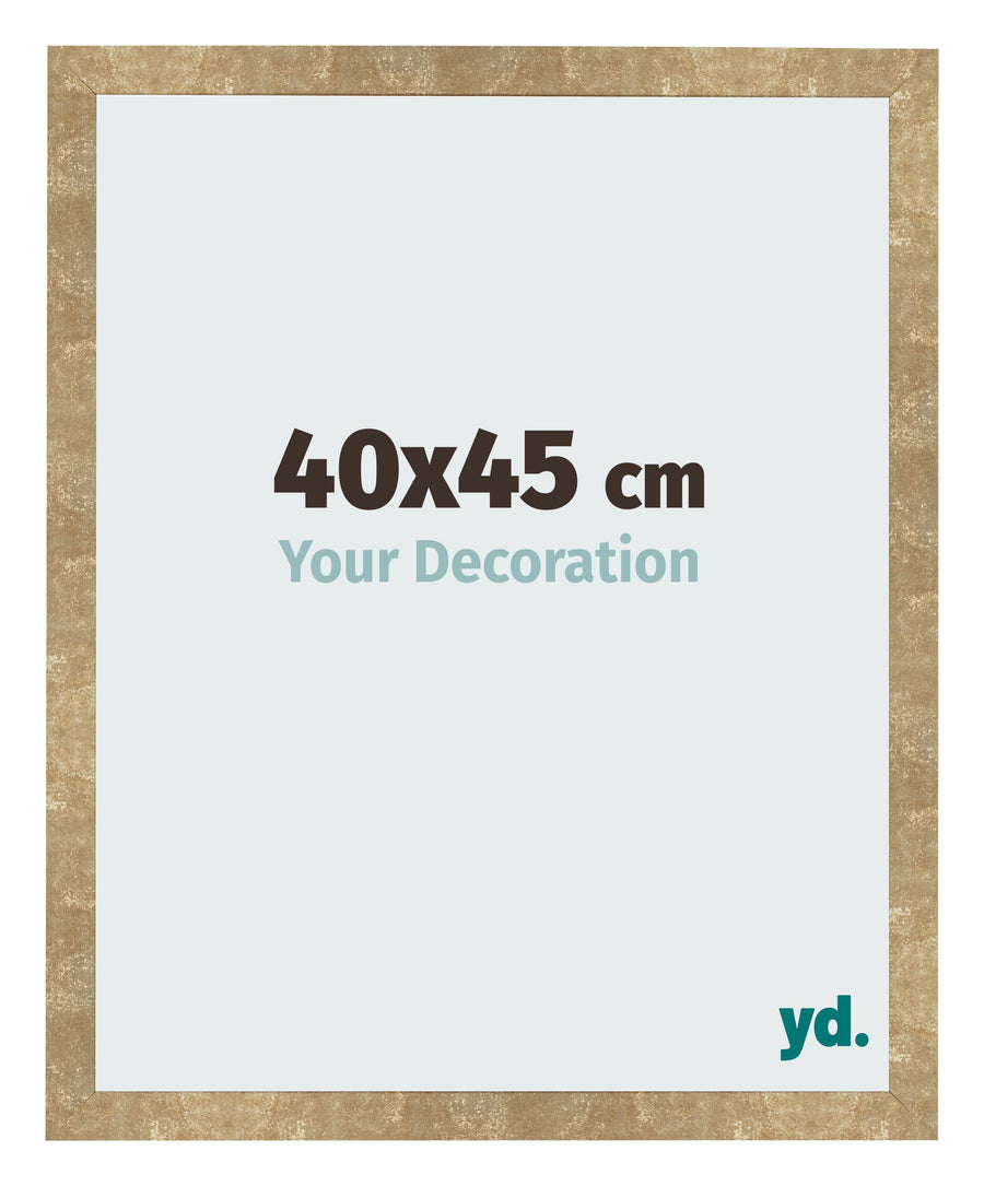 Photo Frame 40x45cm Gold Antique MDF Bologna Front Size | Yourdecoration.com
