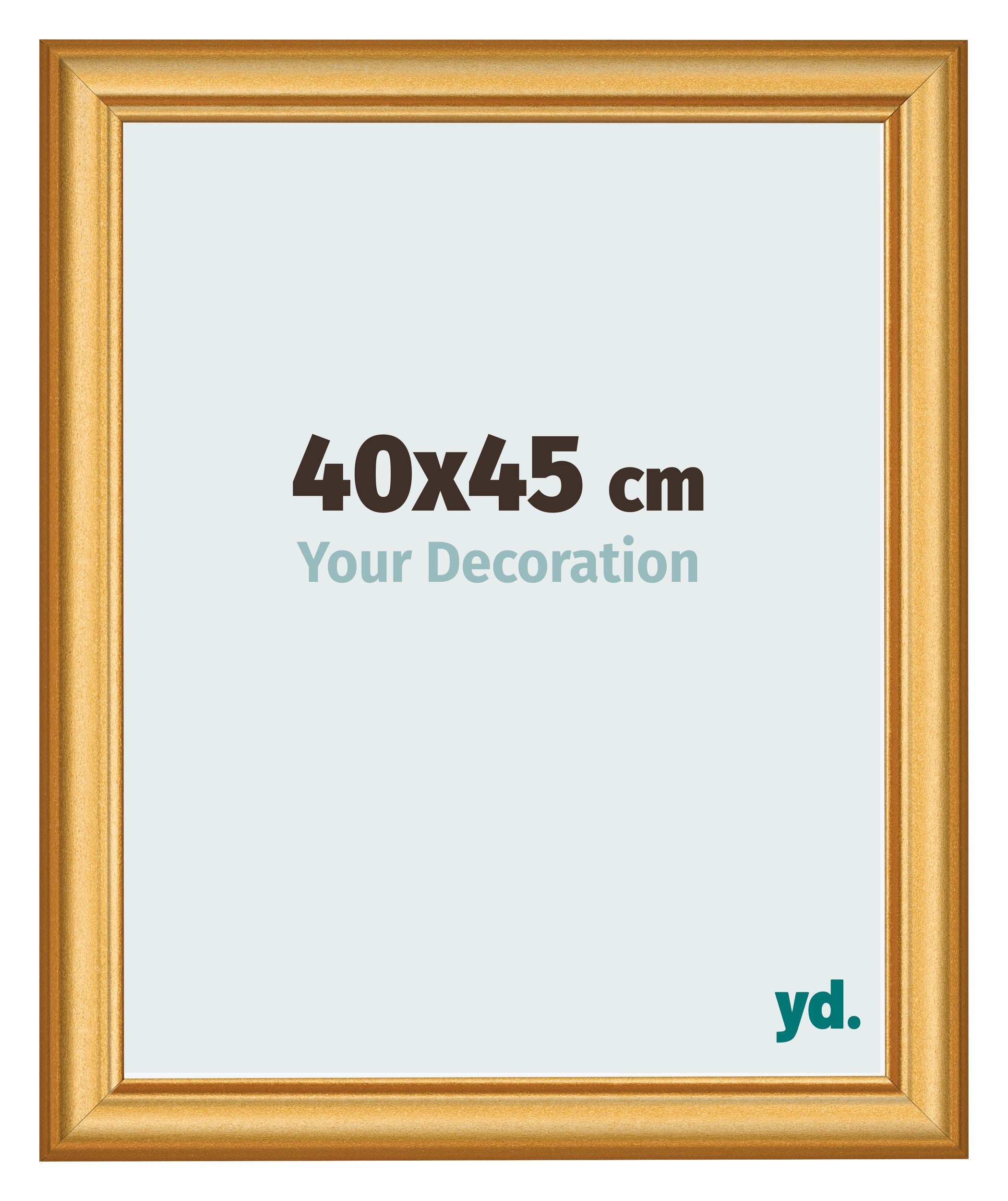 Photo Frame 40x45cm Gold Matte MDF Lazio Front Size | Yourdecoration.com