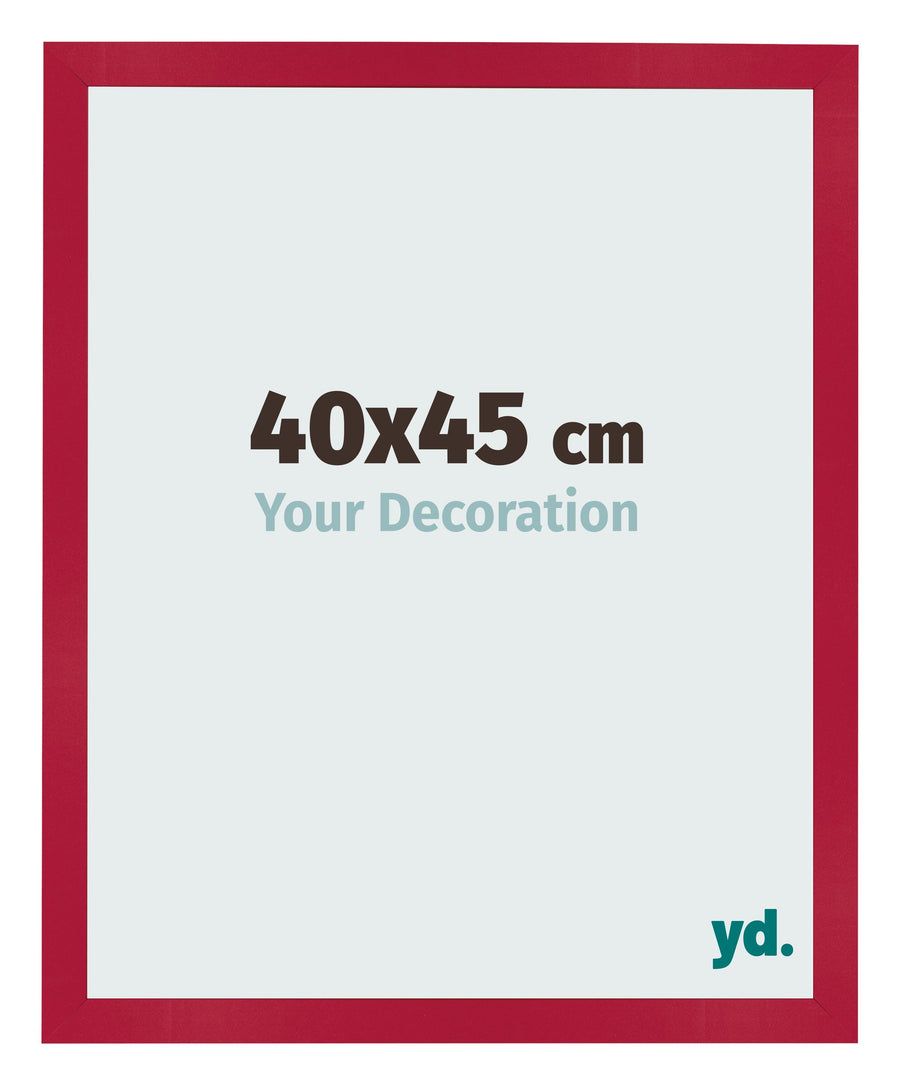 Photo Frame 40x45cm Red MDF Bologna Front Size | Yourdecoration.com