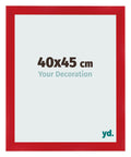 Photo Frame 40x45cm Red MDF Pisa Front Size | Yourdecoration.com