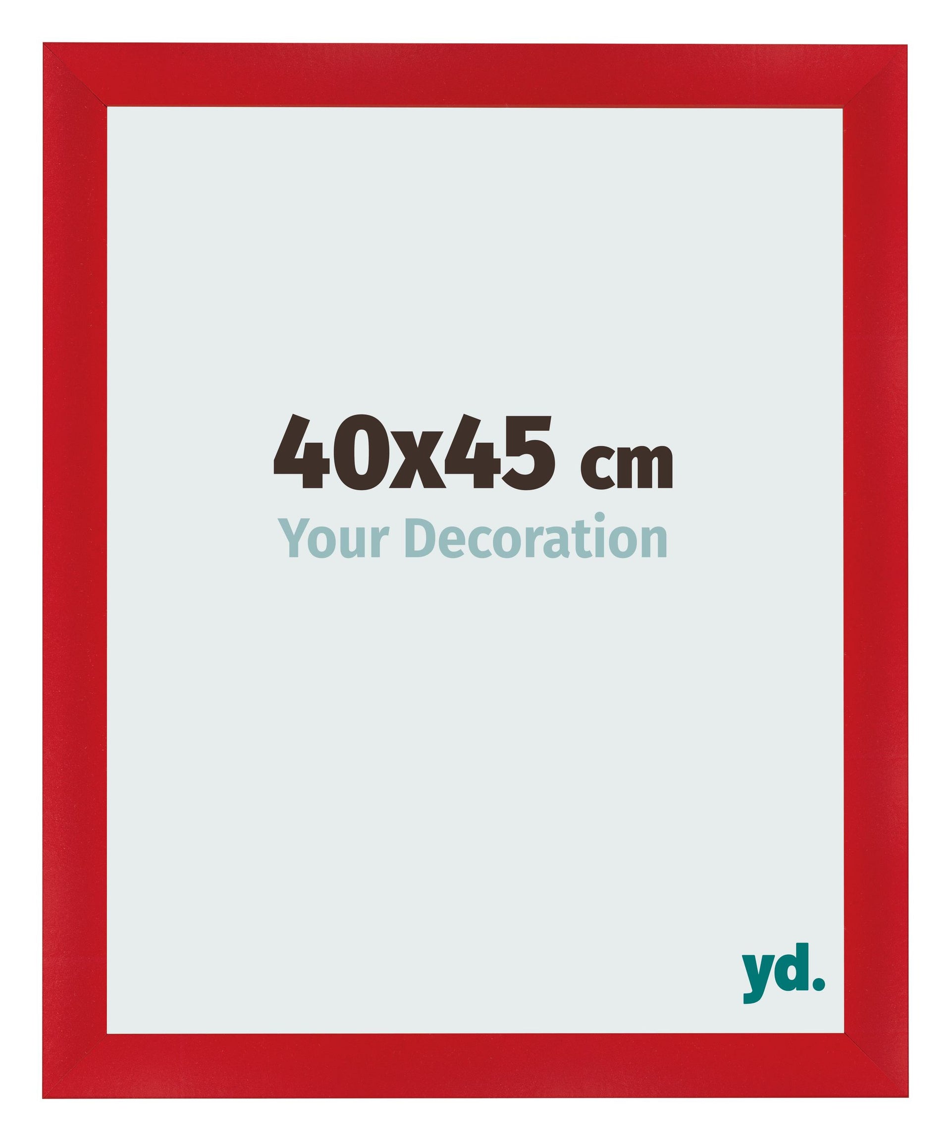 Photo Frame 40x45cm Red MDF Pisa Front Size | Yourdecoration.com