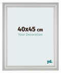 Photo Frame 40x45cm Silver Matte MDF Lazio Front Size | Yourdecoration.com