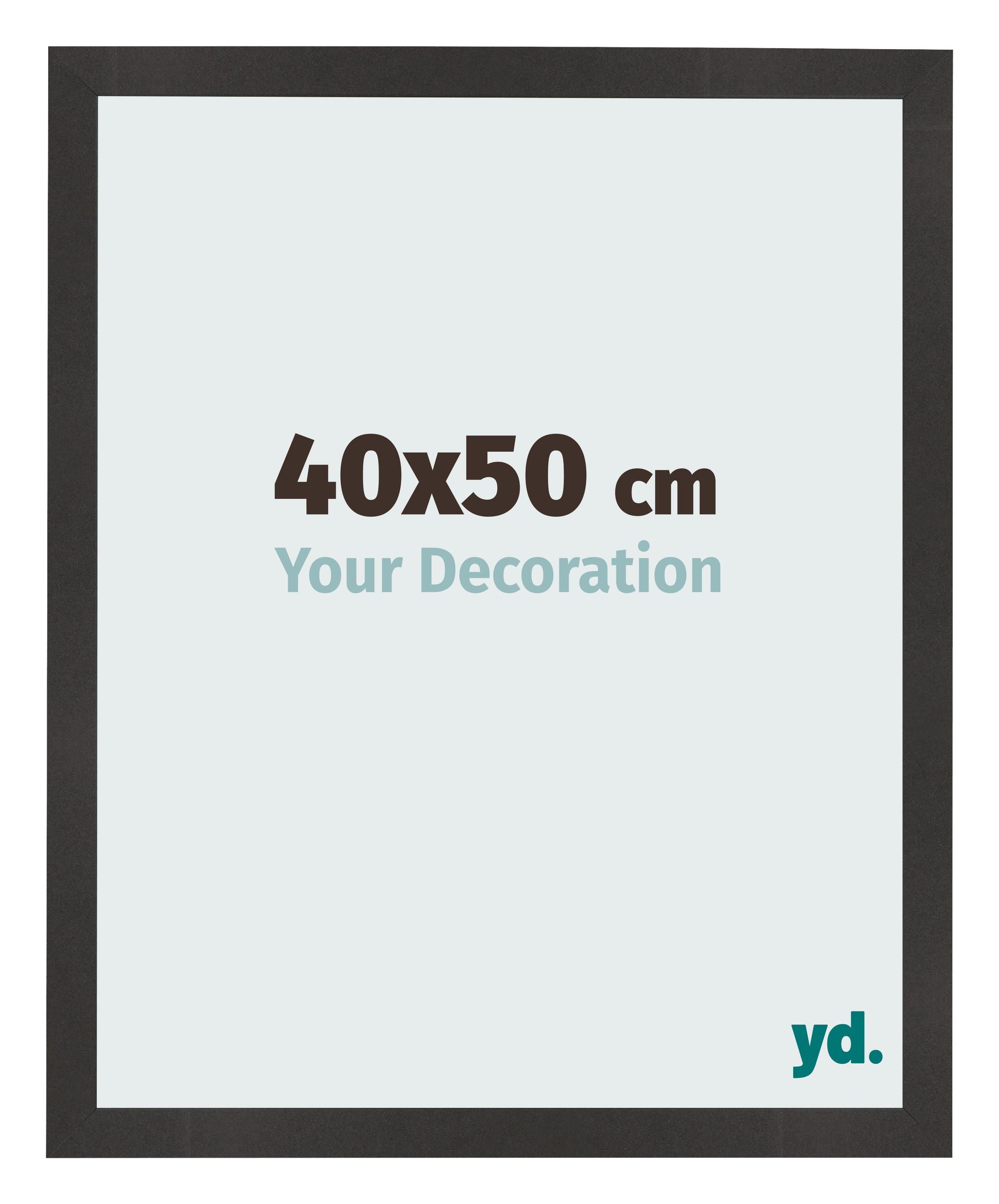 Photo Frame 40x50 cm Black Matte MDF Bologna Front Size | Yourdecoration.com