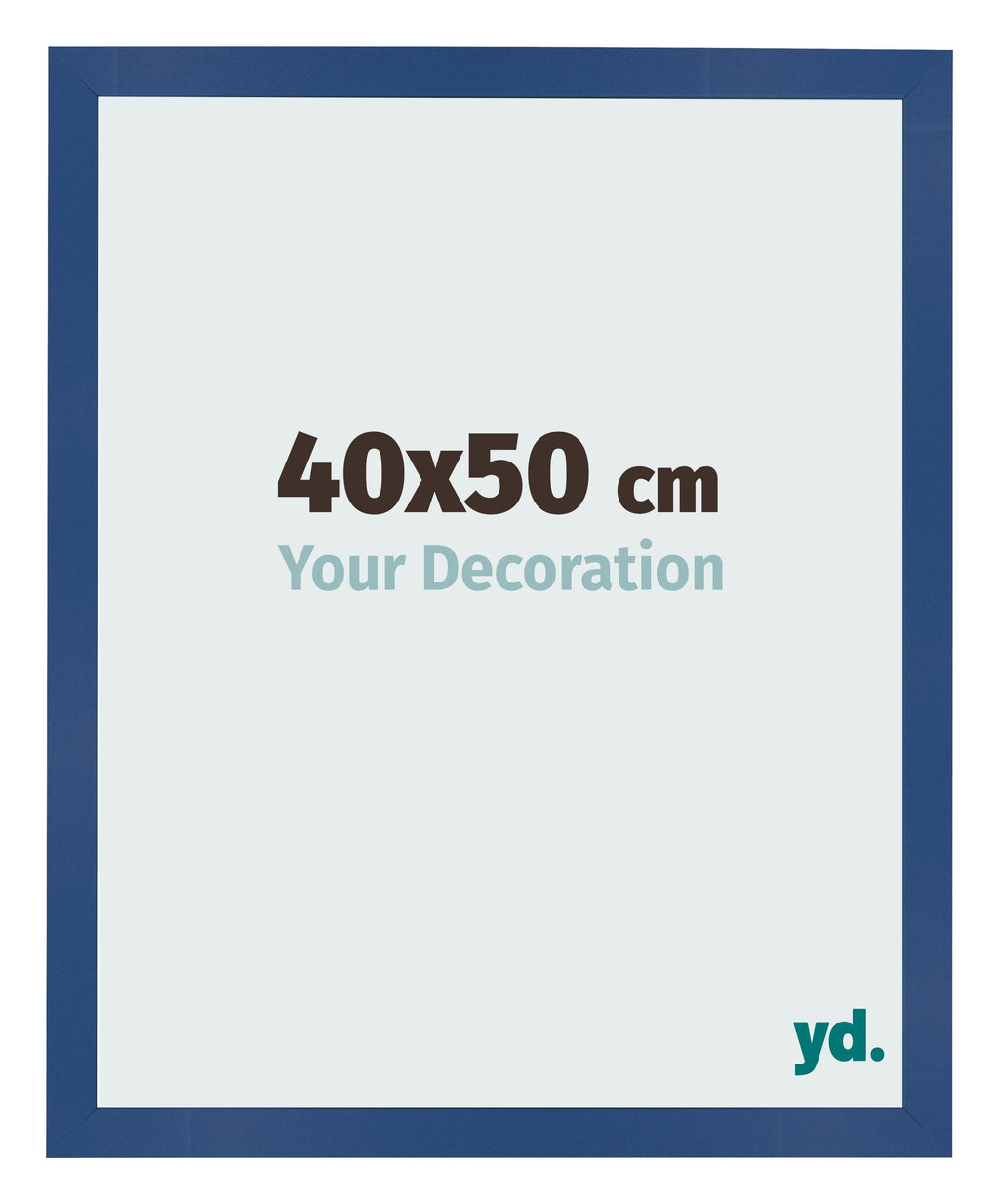 Photo Frame 40x50 cm Dark Blue MDF Bologna Front Size | Yourdecoration.com