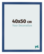 Photo Frame 40x50 cm Dark Blue MDF Bologna Front Size | Yourdecoration.com