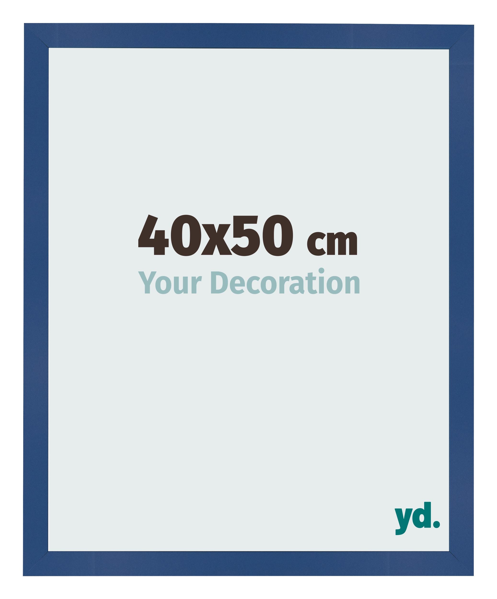 Photo Frame 40x50 cm Dark Blue MDF Bologna Front Size | Yourdecoration.com