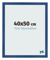 Photo Frame 40x50 cm Dark Blue MDF Bologna Front Size | Yourdecoration.com