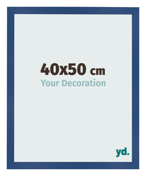 Photo Frame 40x50 cm Dark Blue MDF Bologna Front Size | Yourdecoration.com