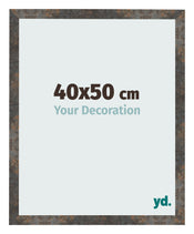Photo Frame 40x50 cm Oxidized Metal MDF Bologna Front Size | Yourdecoration.com