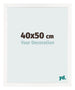 Photo Frame 40x50 cm White High Gloss MDF Bologna Front Size | Yourdecoration.com