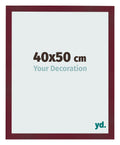 Photo Frame 40x50 cm Wine Red Swept MDF Bologna Front Size | Yourdecoration.com