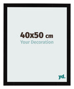 Photo Frame 40x50cm Black High Gloss MDF Bologna Front Size | Yourdecoration.com