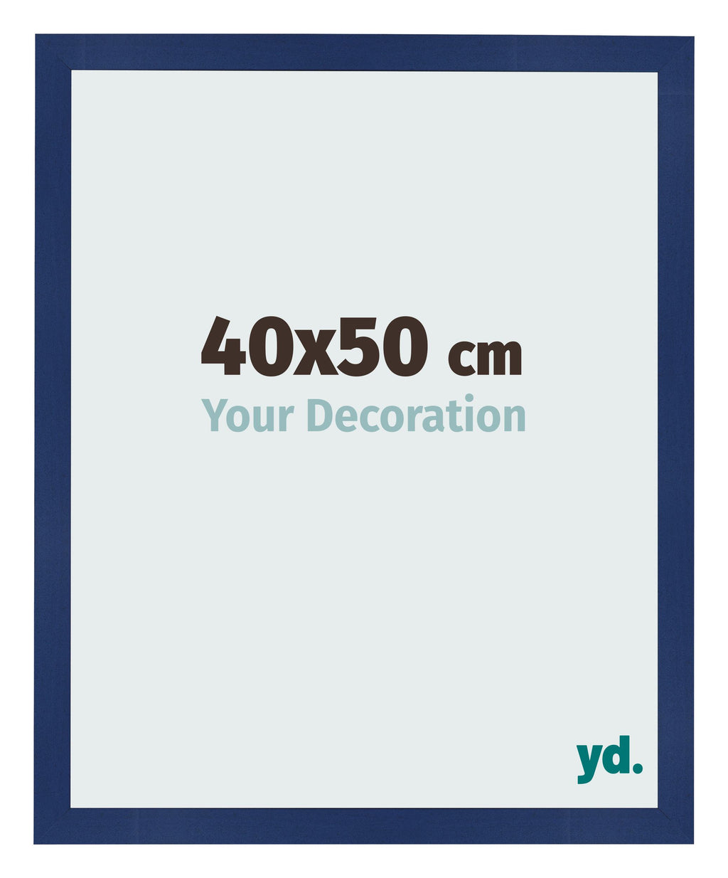Photo Frame 40x50cm Dark Blue Swept MDF Bologna Front Size | Yourdecoration.com