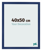 Photo Frame 40x50cm Dark Blue Swept MDF Bologna Front Size | Yourdecoration.com