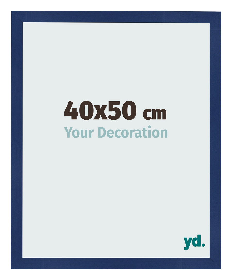 Photo Frame 40x50cm Dark Blue Swept MDF Bologna Front Size | Yourdecoration.com