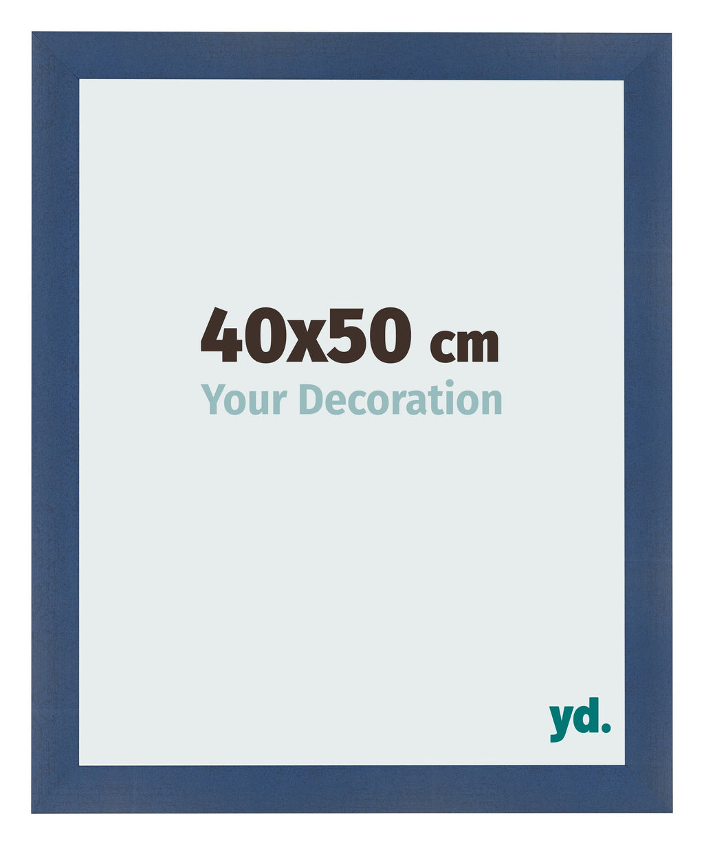 Photo Frame 40x50cm Dark Blue Swept MDF Pisa Front Size | Yourdecoration.com