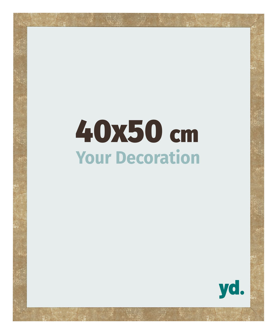 Photo Frame 40x50cm Gold Antique MDF Bologna Front Size | Yourdecoration.com