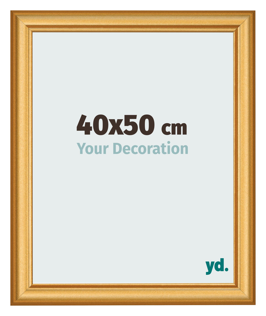 Photo Frame 40x50cm Gold Matte MDF Lazio Front Size | Yourdecoration.com