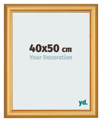 Photo Frame 40x50cm Gold Matte MDF Lazio Front Size | Yourdecoration.com