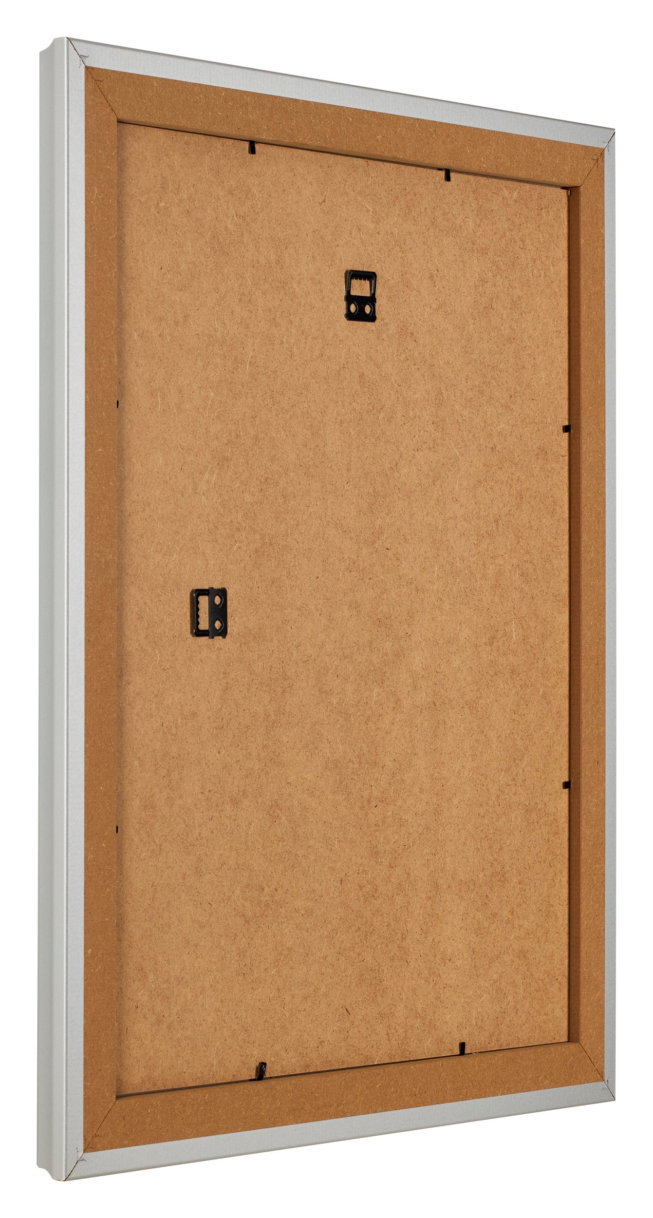 Photo Frame 40x50cm Silver Matte MDF Lazio Back Oblique | Yourdecoration.com