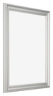 Photo Frame 40x50cm Silver Matte MDF Lazio Front Oblique | Yourdecoration.com