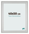 Photo Frame 40x50cm Silver Matte MDF Lazio Front Size | Yourdecoration.com