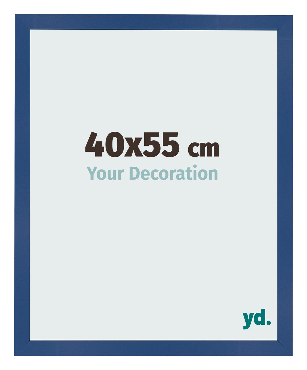Photo Frame 40x55 cm Dark Blue MDF Bologna Front Size | Yourdecoration.com