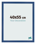 Photo Frame 40x55 cm Dark Blue MDF Bologna Front Size | Yourdecoration.com