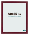 Photo Frame 40x55 cm Wine Red Swept MDF Bologna Front Size | Yourdecoration.com