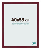 Photo Frame 40x55 cm Wine Red Swept MDF Bologna Front Size | Yourdecoration.com