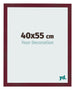 Photo Frame 40x55 cm Wine Red Swept MDF Bologna Front Size | Yourdecoration.com