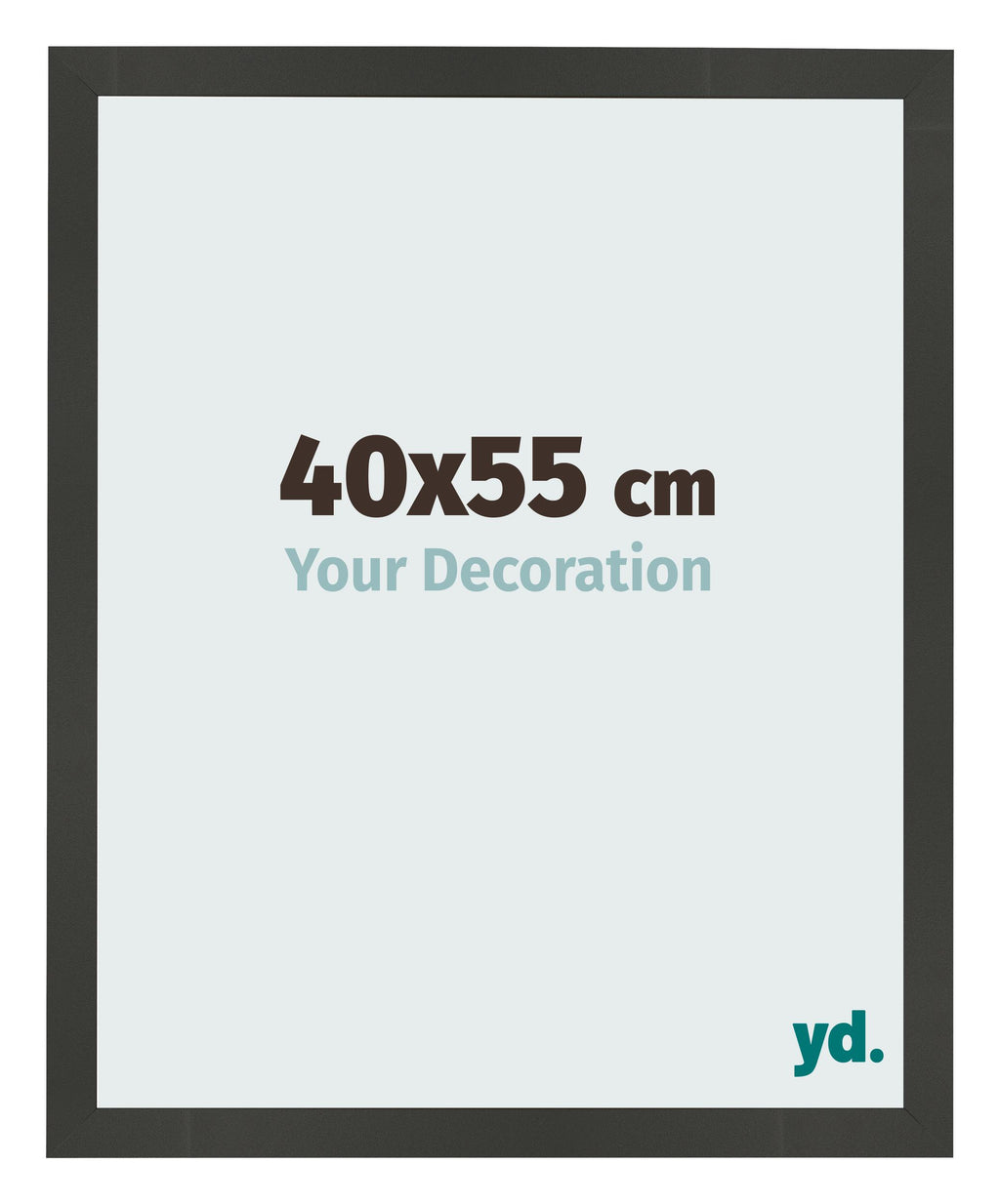 Photo Frame 40x55cm Anthracite MDF Bologna Front Size | Yourdecoration.com