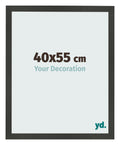 Photo Frame 40x55cm Anthracite MDF Bologna Front Size | Yourdecoration.com