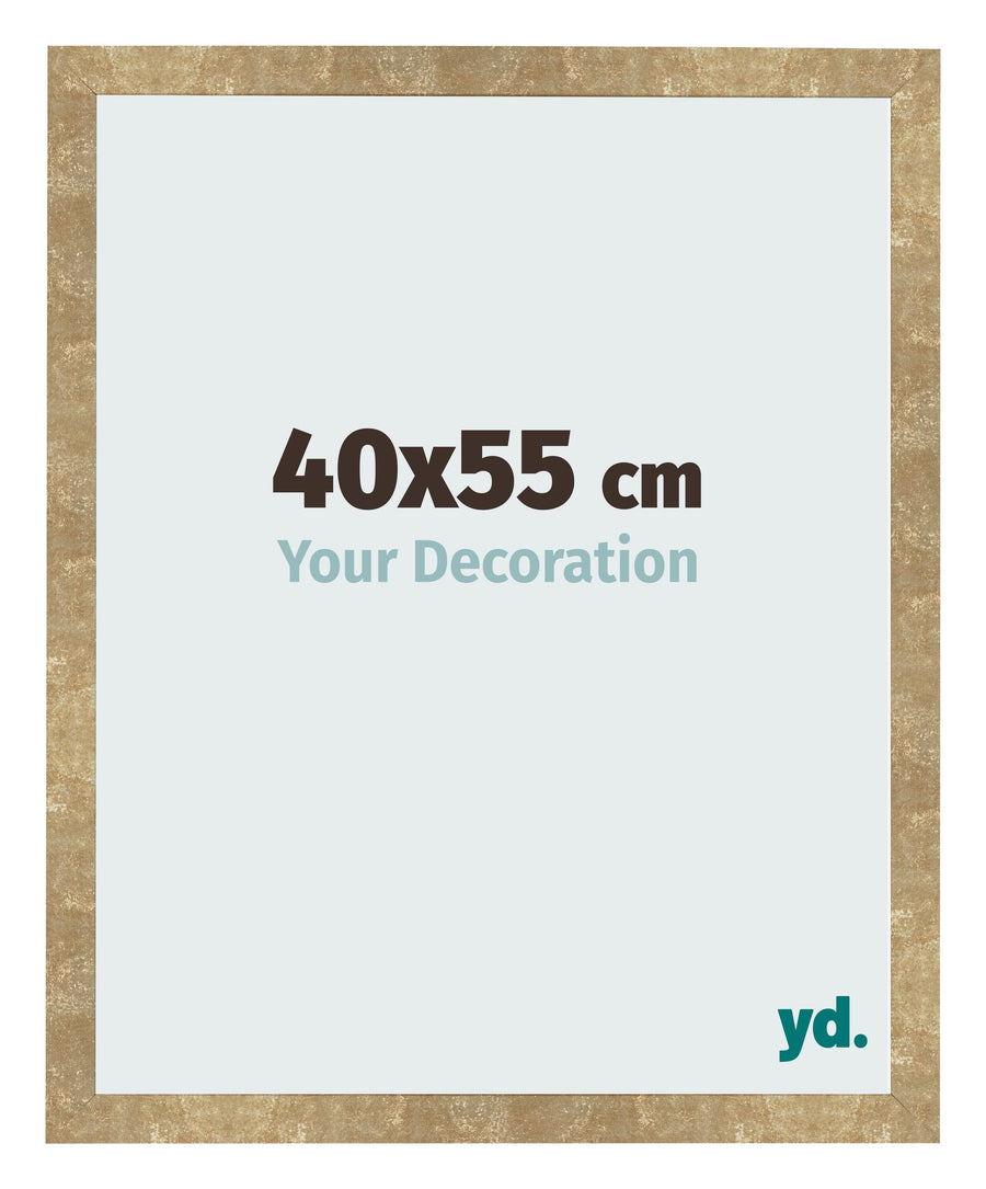 Photo Frame 40x55cm Gold Antique MDF Bologna Front Size | Yourdecoration.com