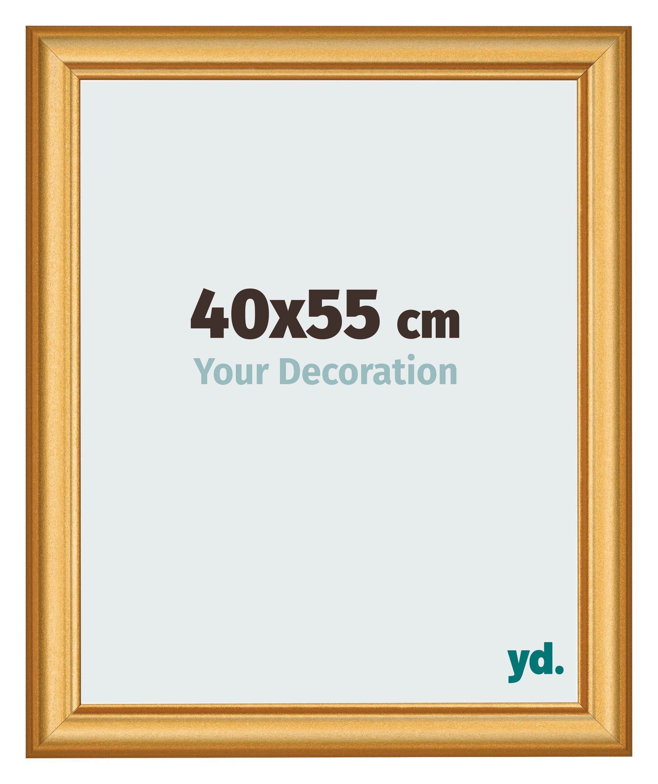Photo Frame 40x55cm Gold Matte MDF Lazio Front Size | Yourdecoration.com
