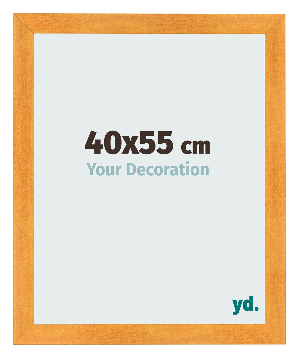 Photo Frame 40x55cm Orange MDF Pisa Front Size | Yourdecoration.com