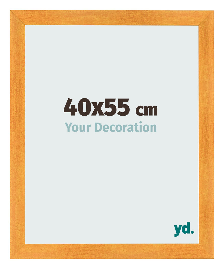 Photo Frame 40x55cm Orange MDF Pisa Front Size | Yourdecoration.com