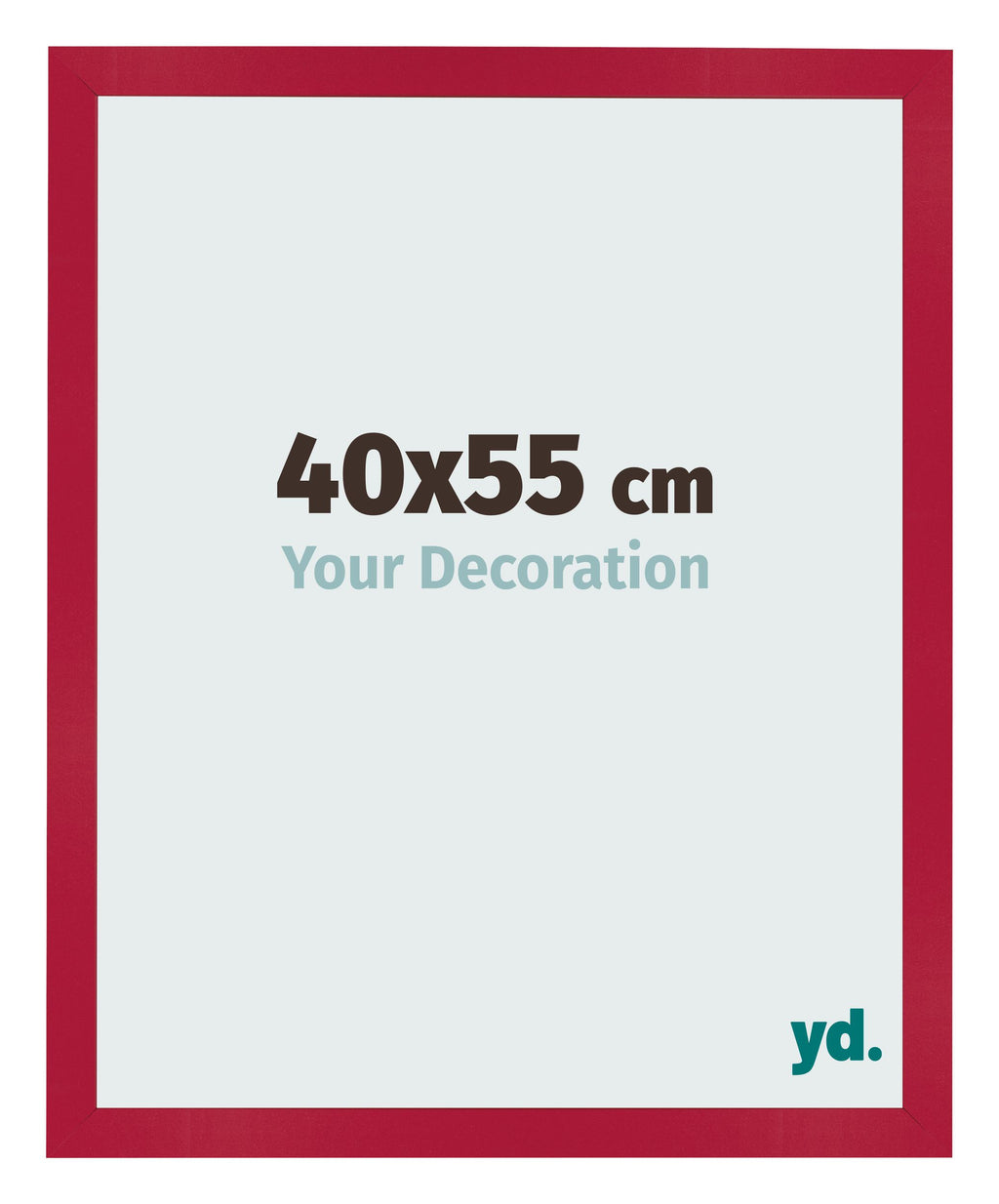 Photo Frame 40x55cm Red MDF Bologna Front Size | Yourdecoration.com