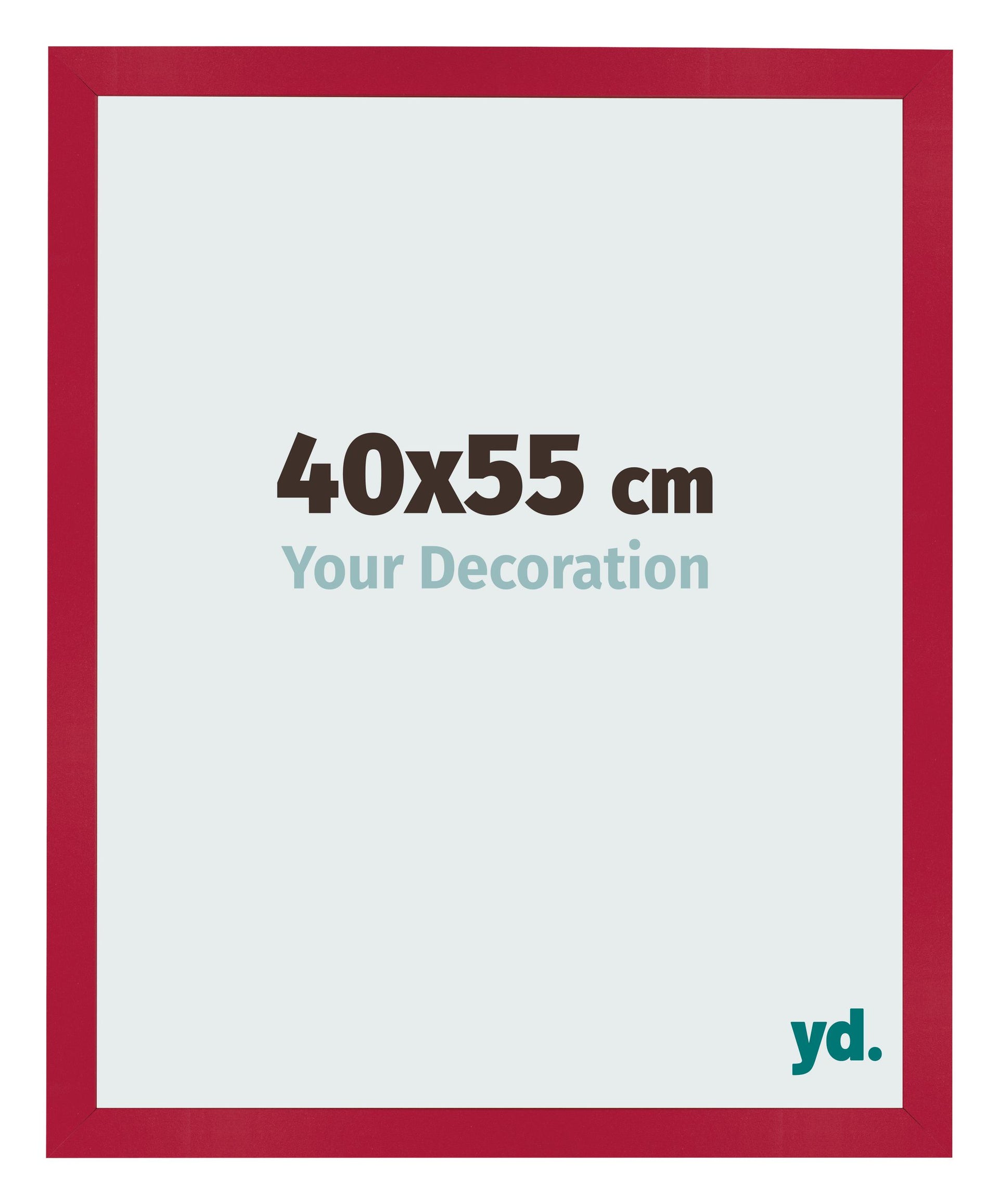 Photo Frame 40x55cm Red MDF Bologna Front Size | Yourdecoration.com