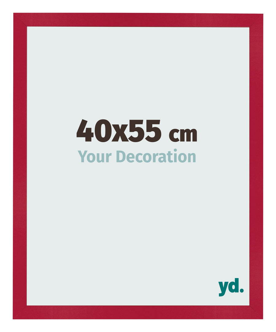 Photo Frame 40x55cm Red MDF Bologna Front Size | Yourdecoration.com