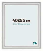 Photo Frame 40x55cm Silver Matte MDF Lazio Front Size | Yourdecoration.com