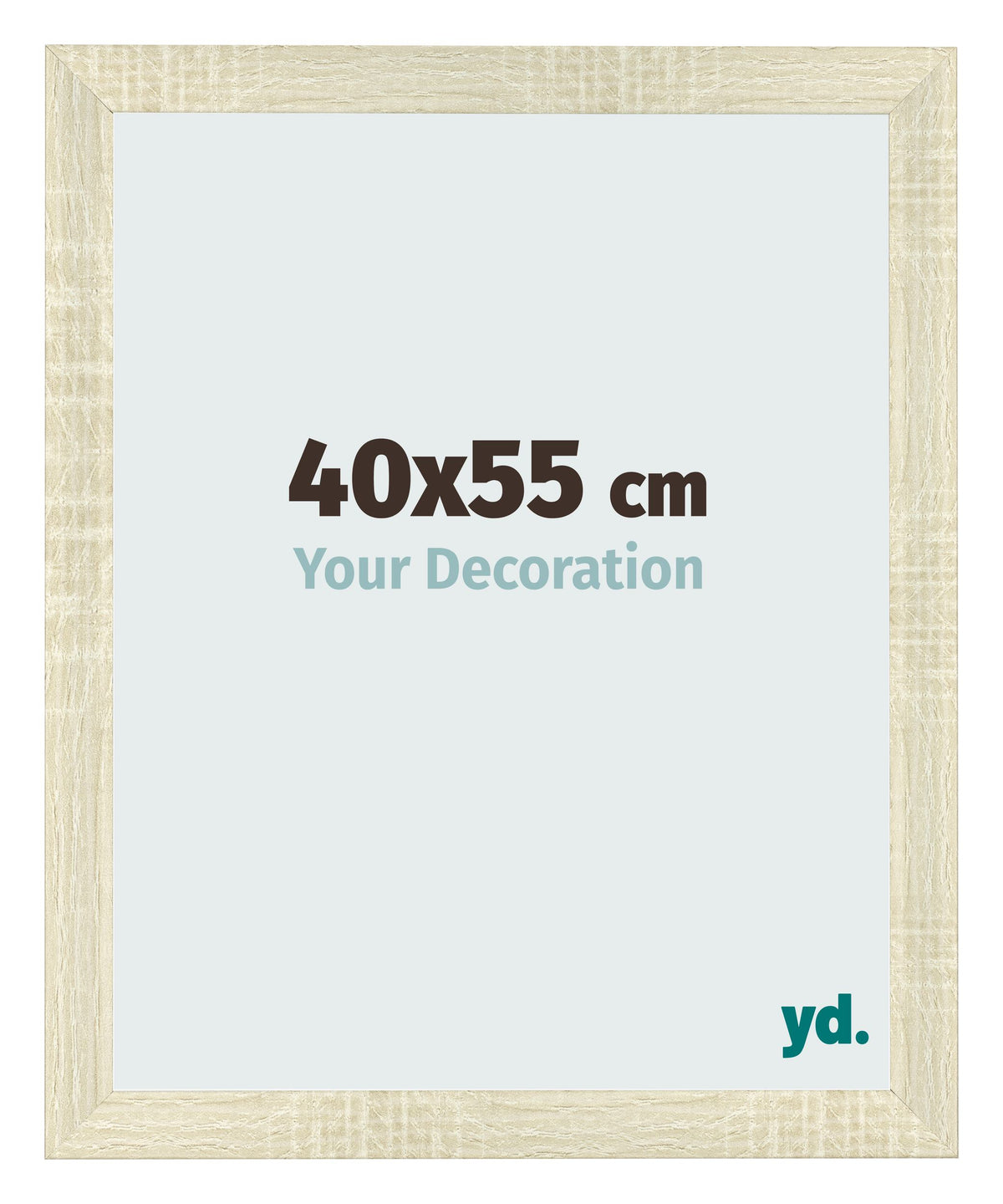 Photo Frame 40x55cm Sonoma Oak MDF Pisa Front Size | Yourdecoration.com