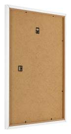 Photo Frame 40x55cm White High Gloss MDF Bologna Back Oblique | Yourdecoration.com