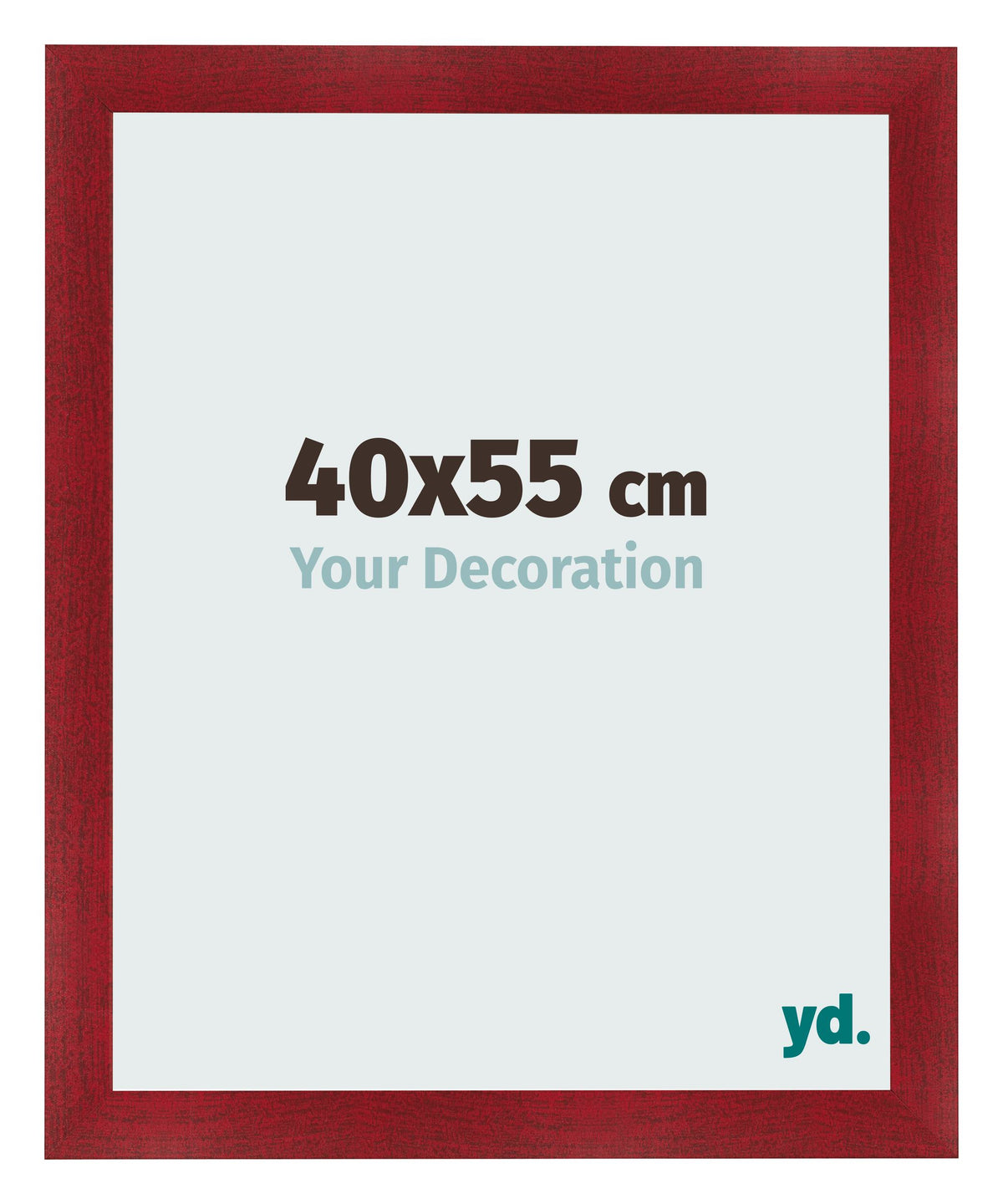 Photo Frame 40x55cm Wine Red Swept MDF Pisa Front Size | Yourdecoration.com