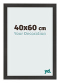 Photo Frame 40x60 cm Black Matte MDF Bologna Front Size | Yourdecoration.com